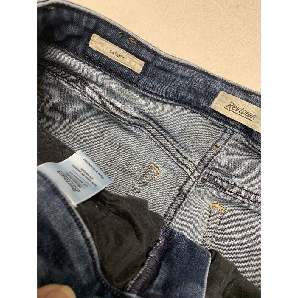 28" X 26" Revtown Womens High Rise Decade Denim Jeans Soft Skinny
